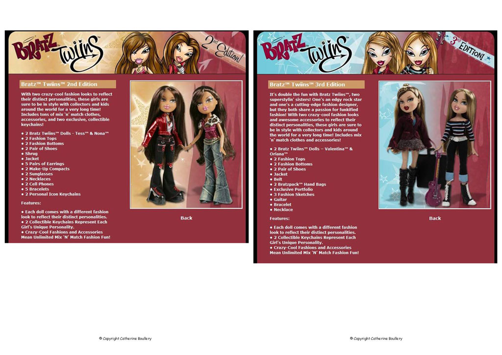 Bratz Catalogues